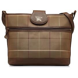 Burberry-Burberry Brown Vintage Check Crossbody-Brown,Other