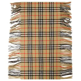 Burberry-Cachecol Mu - Burberry - Cashmere - Archive Beige-Bege