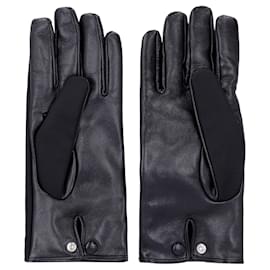 Prada-PRADA Handschuhe aus Re-Nylon und Nappa mit Beutel-Schwarz