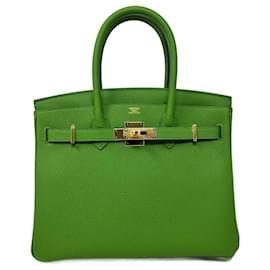 Hermès-Nuevo Hermés Birkin 30 Color Verte Jucca togo-Verde
