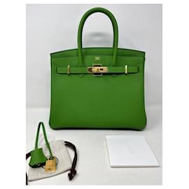Hermès-Nuevo Hermés Birkin 30 Color Verte Jucca togo-Verde