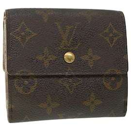 Louis Vuitton-LOUIS VUITTON Portafoglio Portefeuille Elise con monogramma M61654 LV Aut 56115-Monogramma