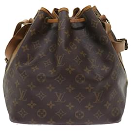 Louis Vuitton-LOUIS VUITTON Monogram Petit Noe Shoulder Bag M42226 LV Auth 55365-Monogram