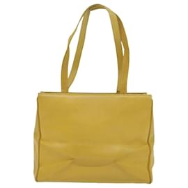 Salvatore Ferragamo-Salvatore Ferragamo Tote Bag Leather Yellow Auth 56193-Yellow