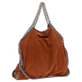 Autre Marque-Stella MacCartney Sac cabas Falabella à chaîne en daim Marron 234387 Auth bs8263-Marron