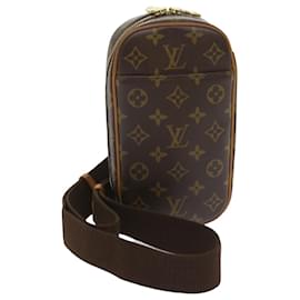 Louis Vuitton-LOUIS VUITTON Monogram Pochette Gange Shoulder Bag M51870 LV Auth 55530-Monogram