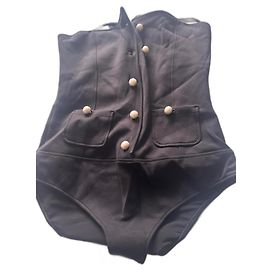 Chanel Black Nylon Swimsuit Black