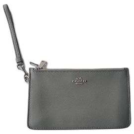 Nova bolsa Coach de couro granulado cinza Cinza