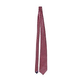 Autre Marque Zanolini Silk Tie Red Ladybug Print Red