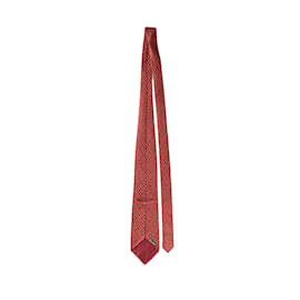 Autre Marque-Cravate en soie Zanolini-Rouge