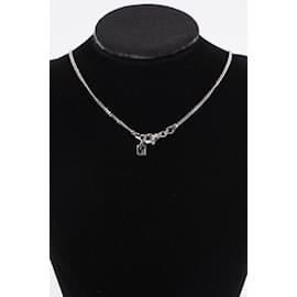 Fendi-Fendi FF Pendant Necklace Silver Silver Sterling-Silvery