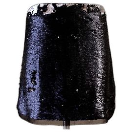 Zapa sequin skirt navy blue Navy blue