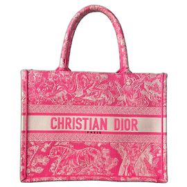 Dior limited edition book tote Pink White Fuschia