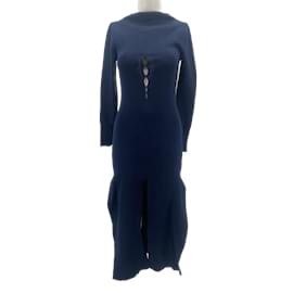 Jacquemus-JACQUEMUS  Dresses T.fr 36 cotton-Navy blue