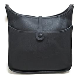 Hermès-Taurillon Clémence Evelyne III PM-Negro