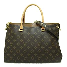Louis Vuitton-Monogram Pallas Tote M40907-Brown