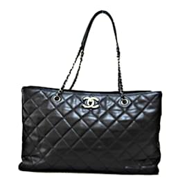 Chanel-Grand sac cabas CC Caviar-Noir