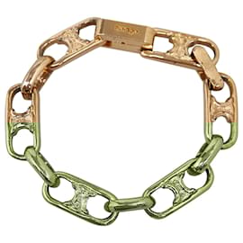 Céline-Celine Gold Triomphe Chain Bracelet-Golden