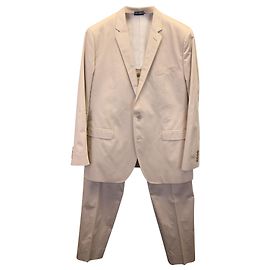 Conjunto de terno de duas peças Dolce & Gabbana em algodão bege Bege