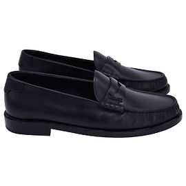 Mocassini Penny Saint Laurent in pelle nera Nero