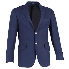 Loro Piana Jacke aus blauer Wolle Blau Marineblau