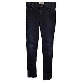 Acne-Acne Studios Jeans Slim-Fit em Algodão Azul Marinho-Azul marinho
