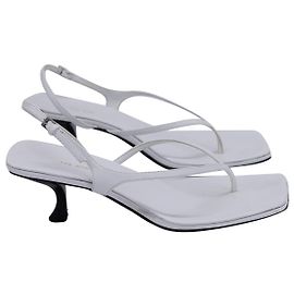 Sandali Slingback The Row Constance in pelle bianca Bianco