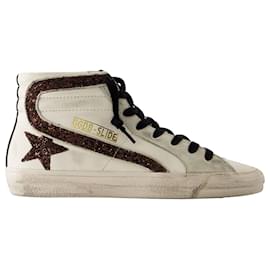 Golden Goose Deluxe Brand-Scarpe da ginnastica Slide - Golden Goose Deluxe Brand - Pelle - Bianco-Bianco