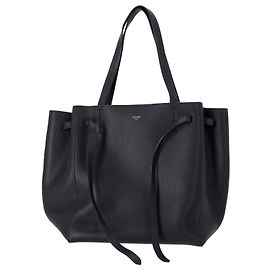 Céline Borsa Celine Phantom Cabas in pelle nera Nero