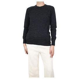 Junya Watanabe Dunkelgrauer Pullover mit Rundhalsausschnitt – Größe UK 10 Grau