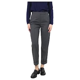 Prada-Grey tailored trousers - size UK 8-Grey