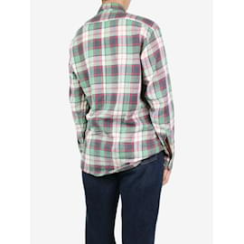 Dries Van Noten-Multi checkered button-up shirt - size UK 10-Multiple colors