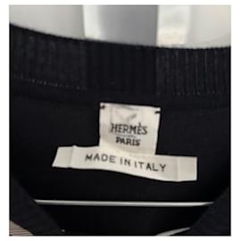 Hermès-Strickwaren-Marineblau