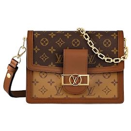 Louis Vuitton Bolsa Dauphine Mini Monogram Marrom