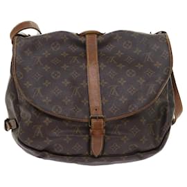 Louis Vuitton-Louis Vuitton Monogram Saumur 35 Borsa a tracolla M42254 LV Aut 55382-Monogramma