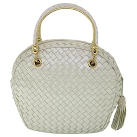 Autre Marque-BOTTEGA VENETA INTRECCIATO Hand Bag Leather White Pearl Auth 55736-White,Other