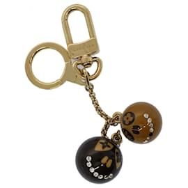 Louis Vuitton-Porta-chaves LOUIS VUITTON Porte Cles Jack & Lucy Marrom Ouro M65376 Autenticação de LV 55174-Marrom,Dourado