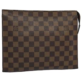 Louis Vuitton-LOUIS VUITTON Damier Ebene Poche Toilette 26 Beutel N47543 LV Auth 55161-Andere