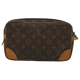 Louis Vuitton-LOUIS VUITTON Monogram Marly Dragonne GM Clutch Bag M51825 LV Auth 55279-Monogram