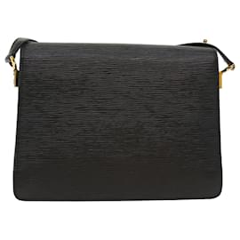 Louis Vuitton-LOUIS VUITTON Epi Osh Shoulder Bag Black Red M52447 LV Auth 56214-Black,Red