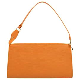 Louis Vuitton-LOUIS VUITTON Epi Pochette Accessoires Pouch Orange Mandarin M5294H Auth 55878-Other,Orange