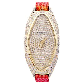 Autre Marque-Vacheron & Constantin watch, Yellow gold and diamonds.-Other