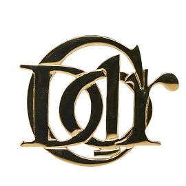 Dior Logo spilla D'oro