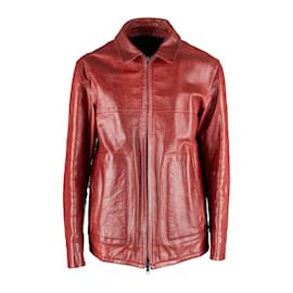 Gianfranco Ferré Leather Jacket Red
