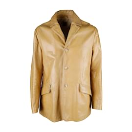 Autre Marque-Eral55 Leather jacket-Camel