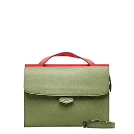 Fendi-Leather Demi Jour Bag-Pink