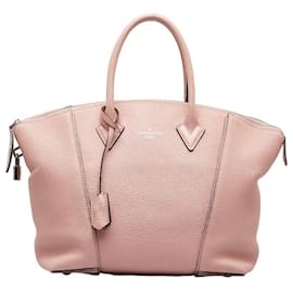 Louis Vuitton-Taurillon Soft Lockit MM-Pink