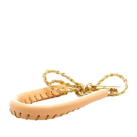 Fendi-Fendi Selleria Leather Wrap Bracelet-Pink