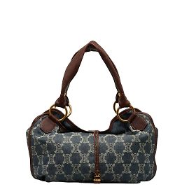 Céline Macadam Denim Bittersweet Handbag Blue