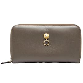Fendi-Leather By The Way Zippy Wallet-Grey